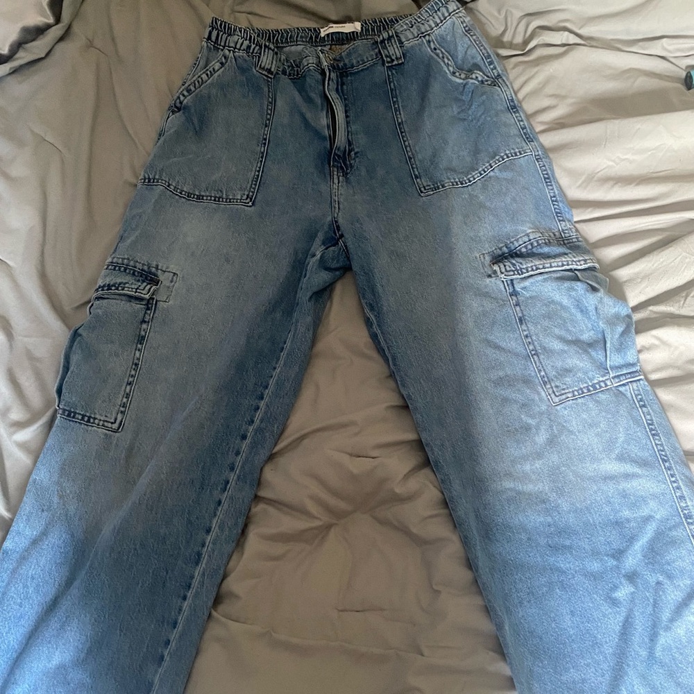 Garage Straight Leg Cargo Jeans